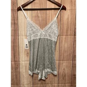 Seraphina by Leg Avenue Small NWT grey pajama sleep romper lounge wear